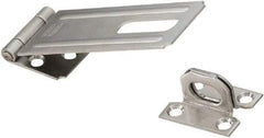 National Mfg. - 1-1/2" Wide, Safety Hasp - Stainless Steel - Apex Tool & Supply