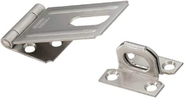 National Mfg. - 1-1/2" Wide, Safety Hasp - Stainless Steel - Apex Tool & Supply