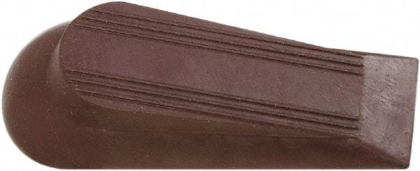 National Mfg. - 4" Projection Door Stop - Foot Mount, Brown Finish - Apex Tool & Supply