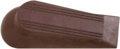 National Mfg. - 4" Projection Door Stop - Foot Mount, Brown Finish - Apex Tool & Supply