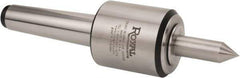 Royal Products - MT4 Morse Taper, 2.45" Head Diam Live Center - 5,000 Max RPM, 2.78" Head Length, 3/4" Point Diam, 2.35" Point Len, 925 Lb Max Workpc, Long Point - Apex Tool & Supply