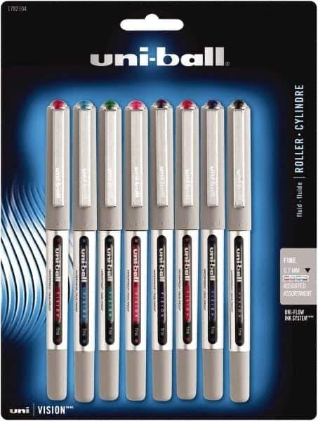 Uni-Ball - Roller Ball 0.7mm Stick Pen - Assorted Colors - Apex Tool & Supply