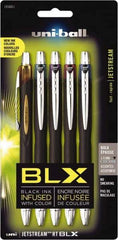 Uni-Ball - Roller Ball 1mm Retractable Pen - Blue & Black, Green & Black, Purple & Black, Brown & Black - Apex Tool & Supply