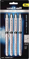 Uni-Ball - Roller Ball 0.8mm Stick Pen - Black - Apex Tool & Supply