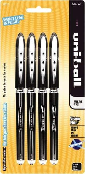 Uni-Ball - Roller Ball 0.5mm Stick Pen - Black - Apex Tool & Supply