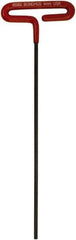 Bondhus - 4mm Hex, T-Handle Cushion Grip, Hex Key - 246mm OAL, Metric System of Measurement - Apex Tool & Supply