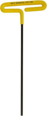 Bondhus - 3/16" Hex, T-Handle Cushion Grip, Hex Key - 248mm OAL, Inch System of Measurement - Apex Tool & Supply