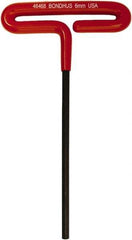 Bondhus - 6mm Hex, T-Handle Cushion Grip, Hex Key - 174mm OAL, Metric System of Measurement - Apex Tool & Supply