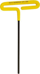 Bondhus - 3/16" Hex, T-Handle Cushion Grip, Hex Key - 171mm OAL, Inch System of Measurement - Apex Tool & Supply