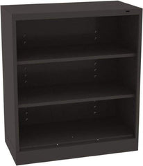 Tennsco - 3 Shelf, 150 Lb. Capacity, Closed Shelving Storage Cabinets and Lockers - 36 Inch Wide x 18 Inch Deep x 42 Inch High, Black - Apex Tool & Supply