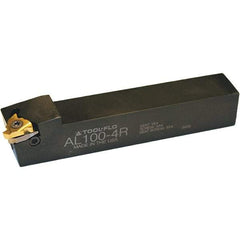 Tool-Flo - External Thread, Left Hand Cut, 1" Shank Width x 1" Shank Height Indexable Threading Toolholder - 6" OAL, 22EL Insert Compatibility, AL Toolholder, Series Laydown - Apex Tool & Supply