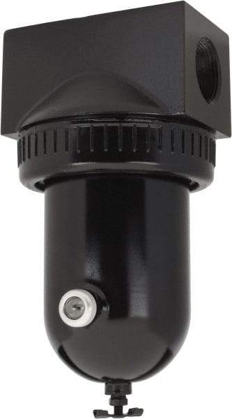 PRO-SOURCE - 400 CFM Oil/Water Condensate Separation Filter - 1-1/4" 250 psi, Manual Drain - Apex Tool & Supply