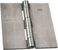 National Mfg. - 5" Long x 5" Wide Steel Full Surface Hinge - Plain Steel Finish, 5 Knuckles - Apex Tool & Supply