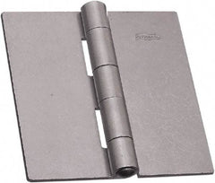 National Mfg. - 4" Long x 4" Wide Steel Full Surface Hinge - Plain Steel Finish, 5 Knuckles - Apex Tool & Supply