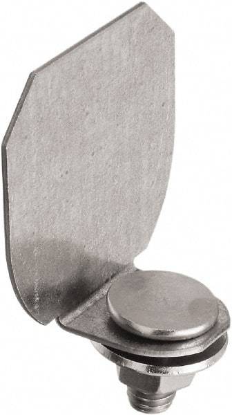National Mfg. - Galvanized, Box Rail End Cap - Use with Round Rail - Apex Tool & Supply