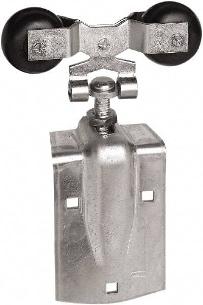 National Mfg. - 2 Piece, Zinc, Box Rail Hanger - Use with Round Rail - Apex Tool & Supply