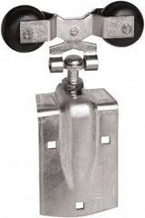National Mfg. - 2 Piece, Zinc, Box Rail Hanger - Use with Round Rail - Apex Tool & Supply