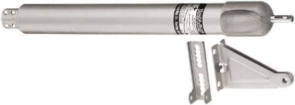 National Mfg. - Light-Medium-Duty Door Closer to Hold Open Manual Damper - Aluminum Finish - Apex Tool & Supply