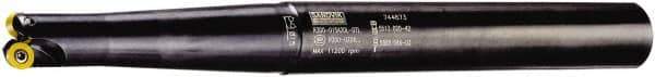 Sandvik Coromant - 4 Inserts, 1-1/8" Cutter Diam, 0.1874" Max Depth of Cut, Indexable High-Feed Face Mill - 6" High, RA300..Oxx Toolholder, R300-0932.. Inserts, Series CoroMill 300 - Apex Tool & Supply