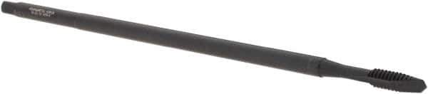 Kennametal - #10-24 UNC 2 Flute H3 Oxide Finish High Speed Steel Spiral Point Extension Tap - Plug Chamfer, 6" OAL, Series T820 - Apex Tool & Supply