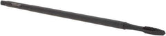Kennametal - #10-24 UNC 2 Flute H3 Oxide Finish High Speed Steel Spiral Point Extension Tap - Plug Chamfer, 6" OAL, Series T820 - Apex Tool & Supply