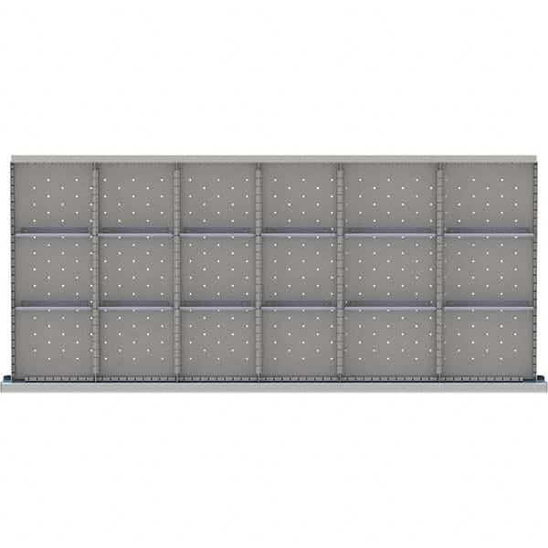 LISTA - 18-Compartment Drawer Divider Layout for 3.15" High Drawers - Apex Tool & Supply