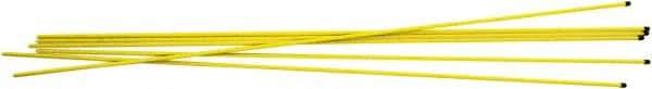 Trynex - 48" High x 1/2" Wide Snow Stake - Fiberglass, 0.33 Lbs, Yellow - Apex Tool & Supply