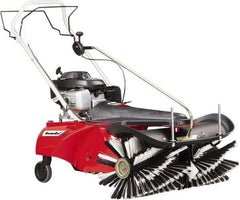 Trynex - 32" Sweeping Width, Single Brush Rotary Sweeper - Self Propelled, Rubber Wheels, Polypropylene Bristles - Apex Tool & Supply