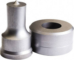 Cleveland Steel Tool - 5/16 Inch Diameter Round Ironworker Punch - 1.181 Inch Body Diameter, 1.147 Inch Head Diameter, 2.368 Inch Overall Length - Apex Tool & Supply