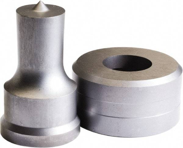 Cleveland Steel Tool - 9/16 Inch Diameter Round Ironworker Punch - 1.181 Inch Body Diameter, 1.147 Inch Head Diameter, 2.368 Inch Overall Length - Apex Tool & Supply