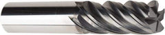 American Tool Service - 1", 5 Flute, Single End, Solid Carbide, 0.04" Corner Radius End Mill - 4" OAL, Right Hand Flute, 1-3/4" LOC, Right Hand Cut - Apex Tool & Supply