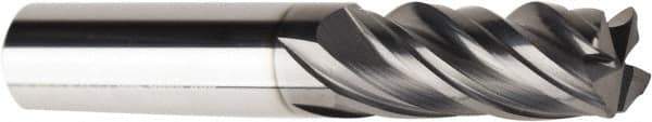 American Tool Service - 1/2", 4 Flute, Single End, Solid Carbide, 0.03" Corner Radius End Mill - 3-1/2" OAL, Right Hand Flute, 1-3/4" LOC, Right Hand Cut - Apex Tool & Supply