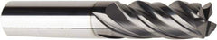 American Tool Service - 1/2", 4 Flute, Single End, Solid Carbide, 0.03" Corner Radius End Mill - 3-1/2" OAL, Right Hand Flute, 1-3/4" LOC, Right Hand Cut - Apex Tool & Supply