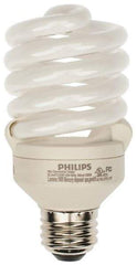 Philips - 23 Watt Fluorescent Residential/Office Medium Screw Lamp - 3,500°K Color Temp, 1,600 Lumens, 120 Volts, EL/mDT, 10,000 hr Avg Life - Apex Tool & Supply