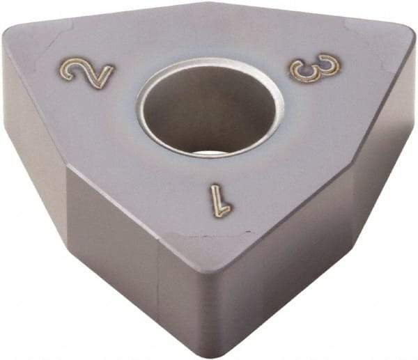 Seco - WNGA433 WZ Grade CBN060K PCBN Turning Insert - TiSiAlN Finish, 80° Trigon, 1/2" Inscr Circle, 3/16" Thick, 3/64" Corner Radius - Apex Tool & Supply
