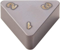 Seco - TNGX222 WZ Grade CBN060K PCBN Turning Insert - TiSiAlN Finish, 60° Triangle, 1/4" Inscr Circle, 1/8" Thick, 1/32" Corner Radius - Apex Tool & Supply