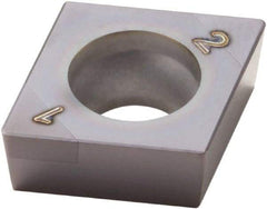 Seco - CCGW21.51 Grade CBN060K CBN Turning Insert - 80° Diamond, 1/4" Inscr Circle, 3/32" Thick, 1/64" Corner Radius - Apex Tool & Supply