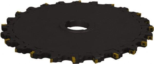 Seco - Arbor Hole Connection, 0.47" Cutting Width, 4.4" Depth of Cut, 12" Cutter Diam, 2" Hole Diam, 11 Tooth Indexable Slotting Cutter - 335.18 Toolholder, LNK.. 08.. Insert, Neutral Cutting Direction - Apex Tool & Supply