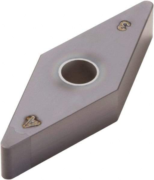 Seco - VNGA332 Grade CBN060K CBN Turning Insert - 35° Diamond, 3/8" Inscr Circle, 3/16" Thick, 1/32" Corner Radius - Apex Tool & Supply