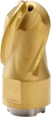 Seco - MP16 E05 Grade F40M Carbide End Milling Tip Insert - TiAlN/TiN Finish, 3 Flutes, 16mm Cutting Diam, 19mm Depth of Cut, 32.6mm Extension, 0.315" Cnr Rad, 30° Helix - Apex Tool & Supply