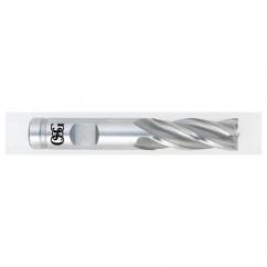 1/4 Dia. x 2-7/16 Overall Length 4-Flute Square End HSSE SE End Mill-Round Shank-Center Cutting-TiCN - Apex Tool & Supply