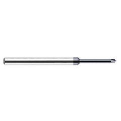 Corner Rounding End Mills - 0.0200″ Radius × 0.0200″ Pilot Diameter × 0.3120″ (5/16″) Neck Length Carbide 5° Flare Corner Rounding End Mills, 2 Flutes, AlTiN Coated