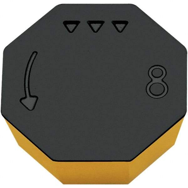 Walter - OPHX0504 A57 Grade WAK15 Carbide Milling Insert - TiCN/Al2O3/TiN Finish, 0.1874" Thick, 1/2" Inscribed Circle - Apex Tool & Supply