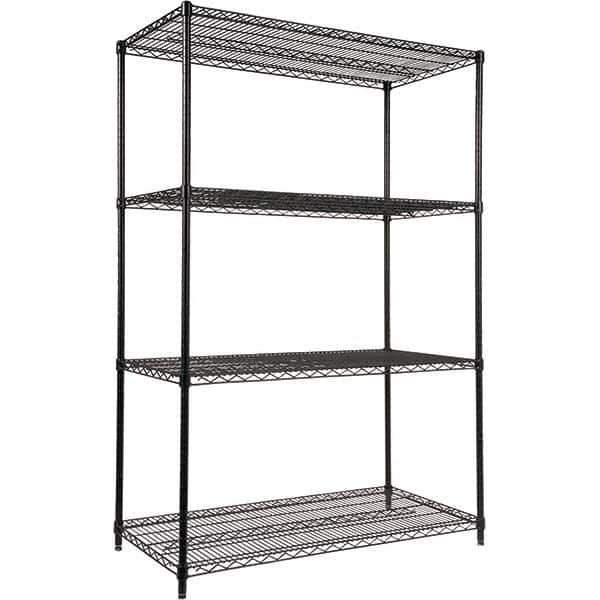 ALERA - 4,000 Lb Capacity 4 Shelf Wire Shelving - Starter Unit - Apex Tool & Supply