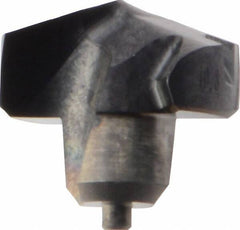Kennametal - Series KenTIP, 10.8mm Diam Grade KCP15 140° Replaceable Drill Tip - Carbide, AlTiN Finish, K Seat Size - Apex Tool & Supply