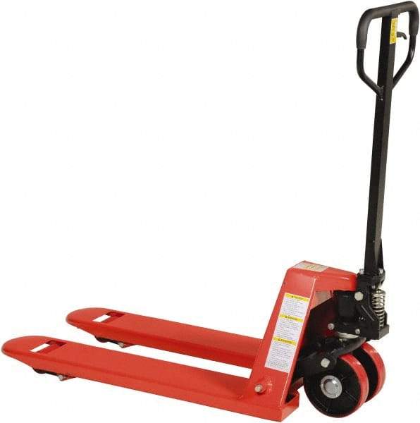 Vestil - 5,500 Lb Capacity, 7-3/4" Lift Economy Pallet Truck - 2-7/8" Min Lift Height, 36" Fork Length x 20" Fork Width, 20" Overall Width - Apex Tool & Supply