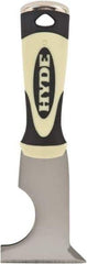 Hyde Tools - 2-1/2" Wide Chisel Edge Blade Stainless Steel 6-In-1 Tool - Stiff, Hammerhead Polypropylene Handle, 8" OAL - Apex Tool & Supply