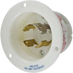 Hubbell Wiring Device-Kellems - 3-Phase Wye 120/208 VAC 30A NEMA L18-30P Industrial Twist Lock Inlet - Apex Tool & Supply