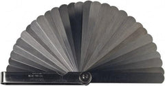 Mitutoyo - 28 Piece, 0.05 to 1mm Feeler Gage Set - 100mm Long x 13mm Wide, Tempered Steel - Apex Tool & Supply