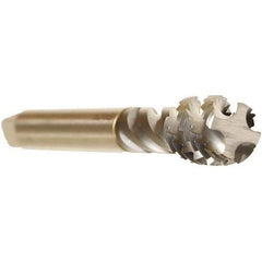 Emuge - 3/4-10 UNC 4 Flute 2B Bottoming Spiral Flute Tap - Cobalt, TiCN Finish, 4.921" OAL, Right Hand Flute, Right Hand Thread, Series Enorm - Apex Tool & Supply